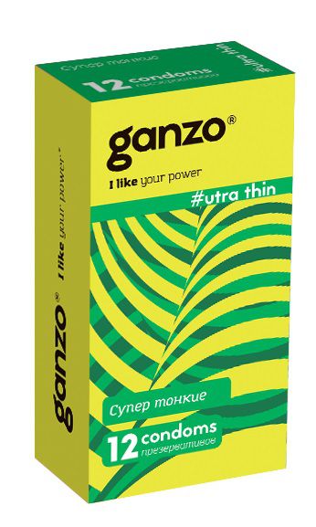 Ультратонкие презервативы Ganzo Ultra thin - 12 шт. - Ganzo - купить с доставкой в Калининграде