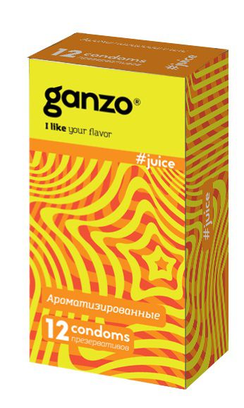 Ароматизированные презервативы Ganzo Juice - 12 шт. - Ganzo - купить с доставкой в Калининграде