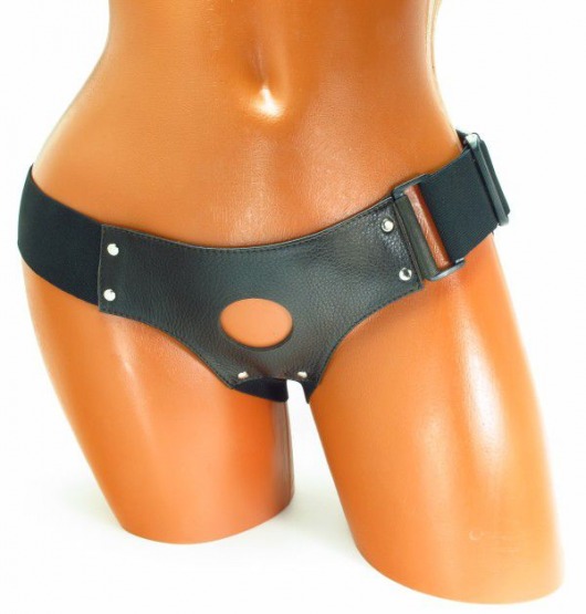 Трусики для страпона коричневого цвета - БДСМ Арсенал - купить с доставкой в Калининграде