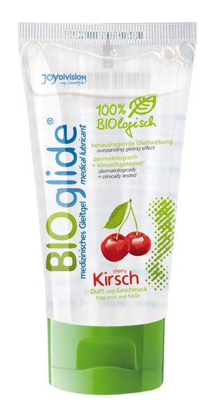 Гель-лубрикант на водной основе с ароматом вишни BIOglide Kirsch - 80 мл. - Joy Division - купить с доставкой в Калининграде