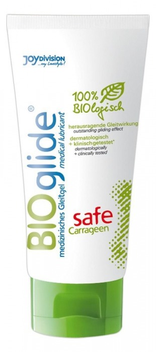 Гель-лубрикант на водной основе BIOglide safe Carrageen - 100 мл. - Joy Division - купить с доставкой в Калининграде