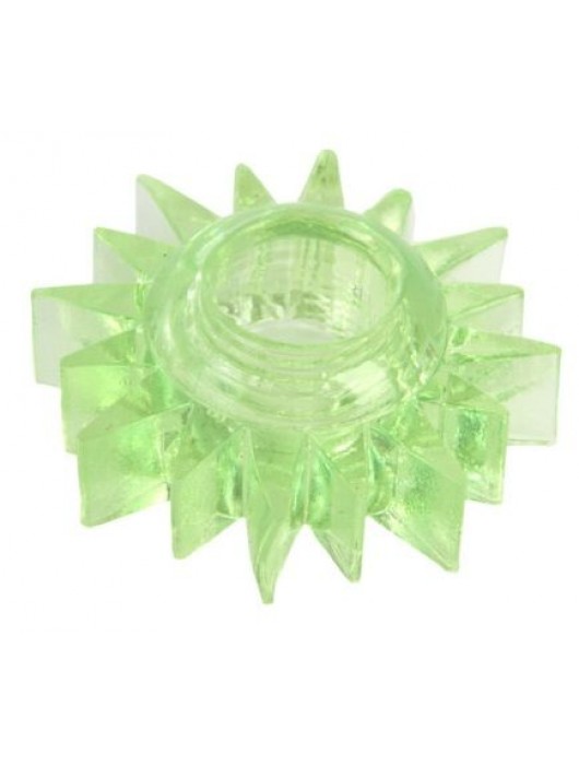 Зеленое эрекционное кольцо-солнце - Toyfa Basic - в Калининграде купить с доставкой