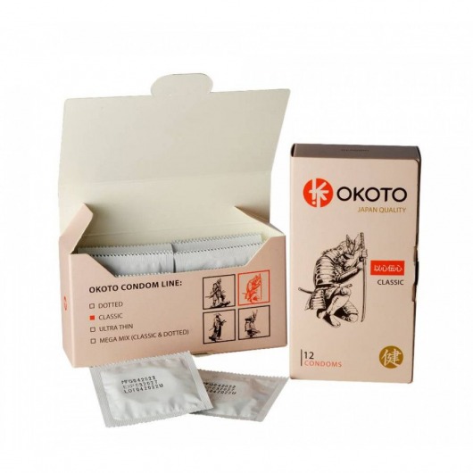Презервативы OKOTO Classic - 12 шт. - Sitabella - купить с доставкой в Калининграде