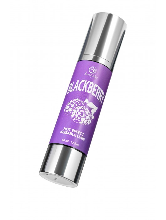 Массажное масло 2-в-1 Blackberry Hot Effect с разогревающим эффектом и вкусом ежевики - 50 мл. - Secret Play - купить с доставкой в Калининграде
