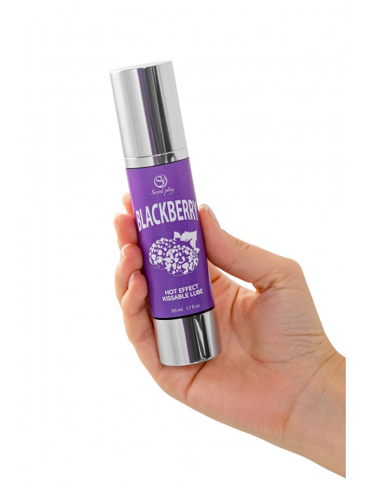 Массажное масло 2-в-1 Blackberry Hot Effect с разогревающим эффектом и вкусом ежевики - 50 мл. - Secret Play - купить с доставкой в Калининграде