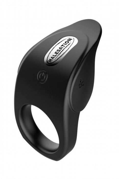 Черное эрекционное виброкольцо Vibro Lust Ring - MALESATION - в Калининграде купить с доставкой