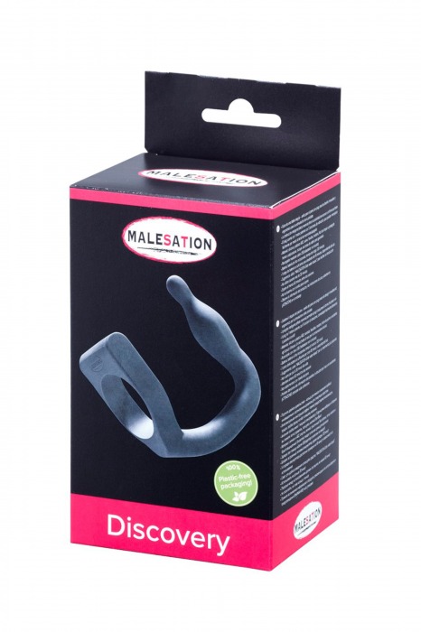 Эрекционное кольцо с вибровтулкой Discovery - MALESATION - в Калининграде купить с доставкой
