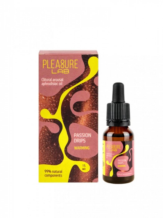 Капли с согревающим эффектом Passion Drips Warming - 15 мл. - Pleasure Lab - купить с доставкой в Калининграде