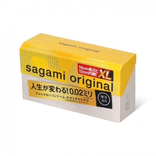 Презервативы увеличенного размера Sagami Original 0.02 XL-size - 12 шт. - Sagami - купить с доставкой в Калининграде