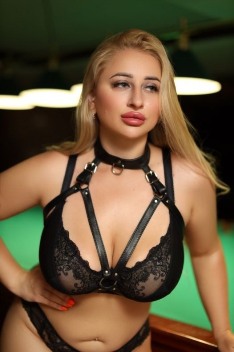Черная кожаная сбруя с ошейником plus size из нежной кожи - БДСМ Арсенал - купить с доставкой в Калининграде