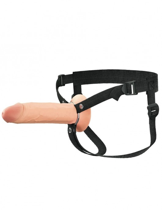 Полый страпон на ремнях 8’’ Hollow Silicone Strap-on - Pipedream - купить с доставкой в Калининграде