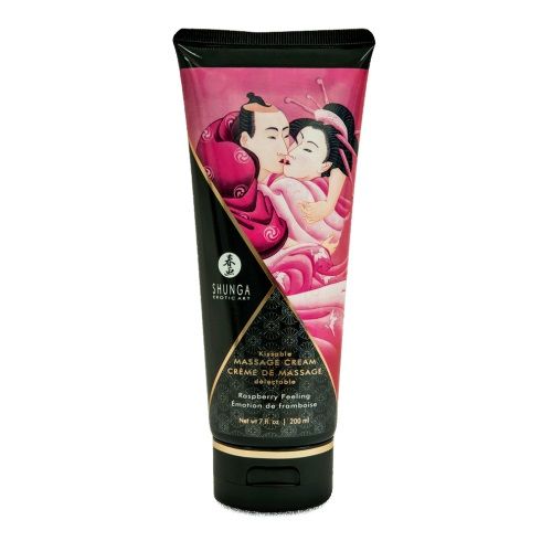 Массажный крем для тела с ароматом малины Raspberry feeling - 200 мл. - Shunga - купить с доставкой в Калининграде