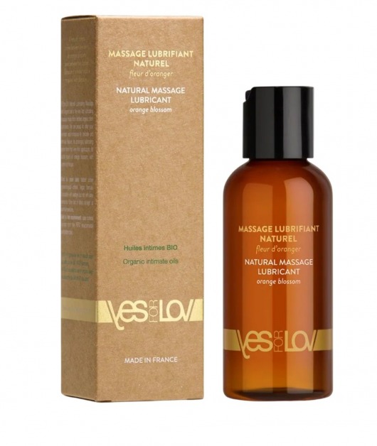 Натуральная массажная смазка Natural Lubricant Orange Blossom - 100 мл. - YESforLOV - купить с доставкой в Калининграде