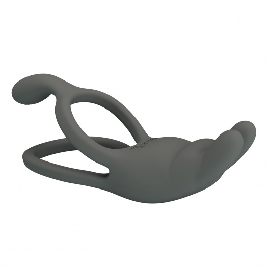 Серое эрекционное виброкольцо Dwayne - Baile - в Калининграде купить с доставкой