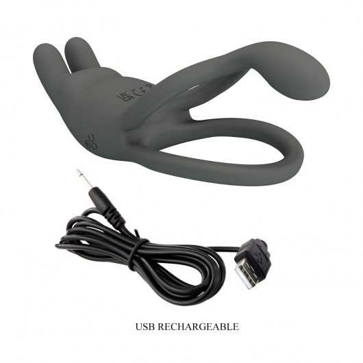 Серое эрекционное виброкольцо Dwayne - Baile - в Калининграде купить с доставкой