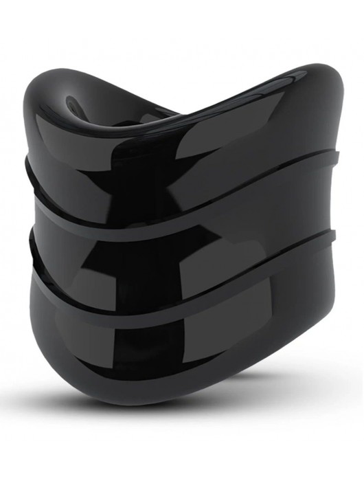 Черное эрекционное кольцо на мошонку Beef Ball Stretcher Snug X Long - Blush Novelties - в Калининграде купить с доставкой