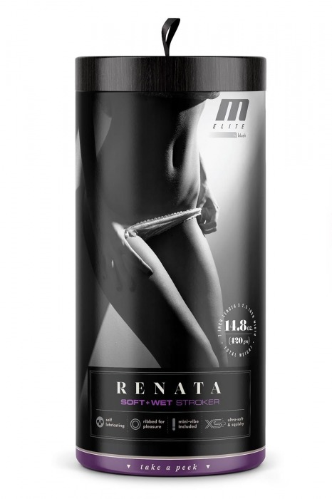 Маструбатор-вагина с вибрацией Soft   Wet Renata Realistic Tan Masturbator - Blush Novelties - в Калининграде купить с доставкой