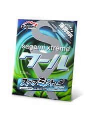 Презерватив Sagami Xtreme Mint с ароматом мяты - 1 шт. - Sagami - купить с доставкой в Калининграде