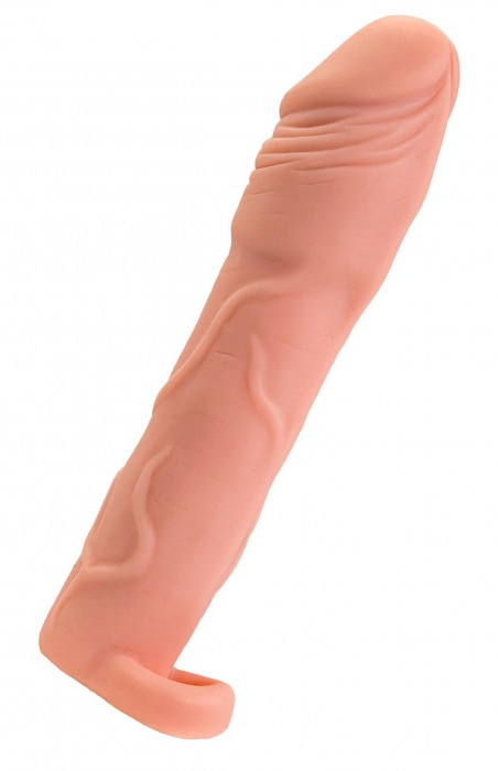 Телесная удлиняющая насадка с подхватом - 19 см. - ToyFa - в Калининграде купить с доставкой