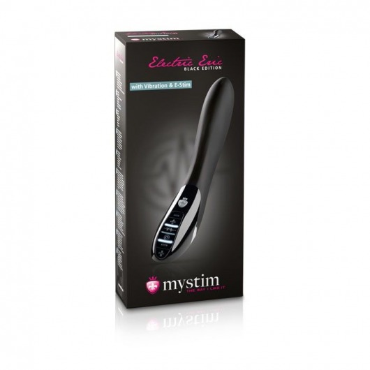 Черный вибратор с миостимуляцией Mystim Electric Eric Black Edition - 27 см. - MyStim - купить с доставкой в Калининграде