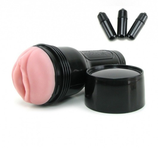 Мастурбатор-вагина Fleshlight - Vibro Pink Lady Touch с вибрацией - Fleshlight - в Калининграде купить с доставкой