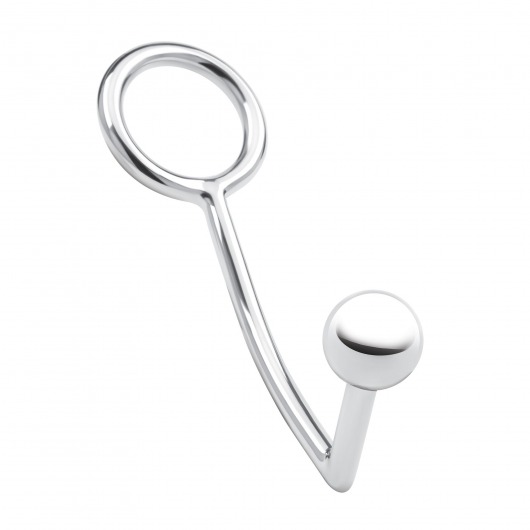 Кольцо на пенис с анальным стимулятором Stainless Steel Anal Hook   Cock Ring - BlueLine - в Калининграде купить с доставкой