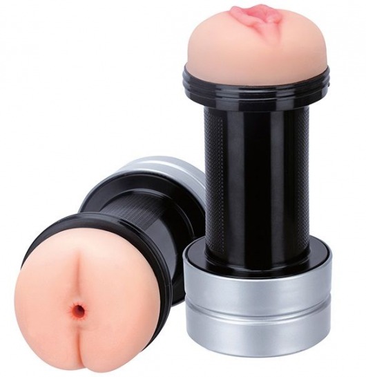 Мастурбатор 2-в-1 REALSTUFF 2 IN 1 HUMMER ANUS   VAGINA: вагина и анус - Dream Toys - в Калининграде купить с доставкой