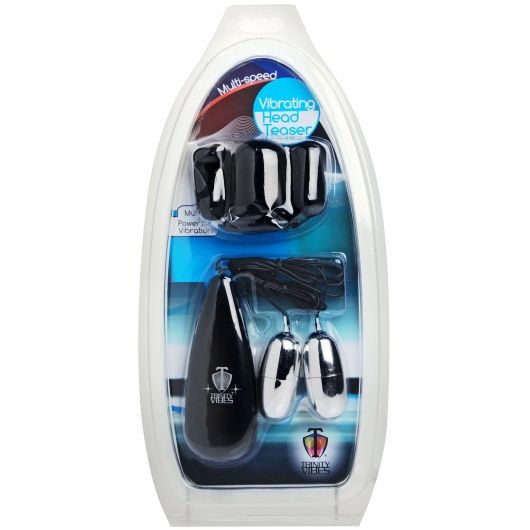 Черная стимулирующая насадка для головки полового члена Multi Speed Vibrating Penis Head Teaser - XR Brands - в Калининграде купить с доставкой