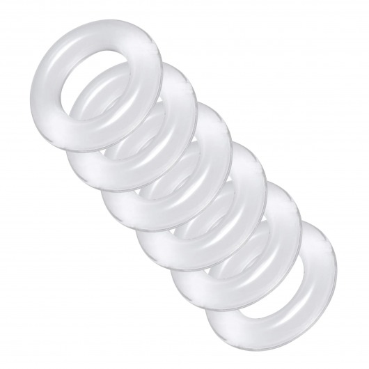 Комплект из 6 прозрачных эрекционных колец Ring Master Custom Ball Stretcher Kit - XR Brands - в Калининграде купить с доставкой
