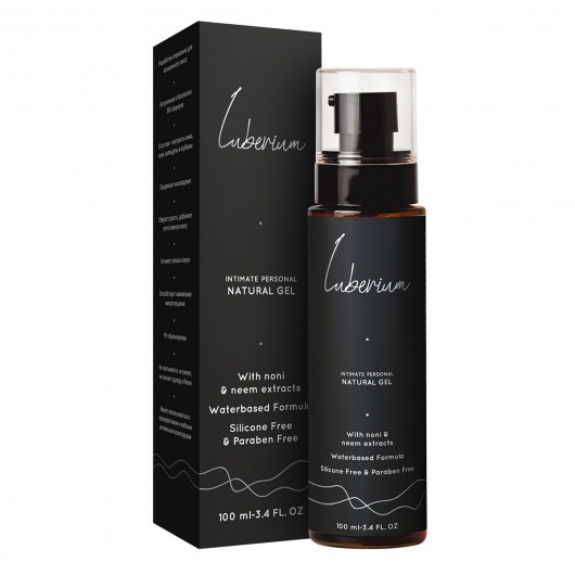 Интимный гель на водной основе с экстрактами нони и нима Luberium Natural Gel - 100 мл. - Luberium - купить с доставкой в Калининграде