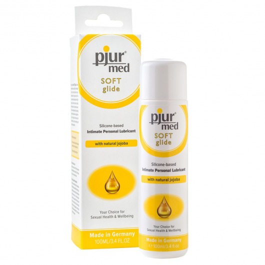 Силиконовый лубрикант с жожоба pjur MED Soft glide - 100 мл. - Pjur - купить с доставкой в Калининграде