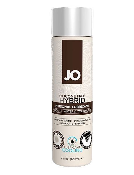 Водно-масляный лубрикант с охлаждающим эффектом JO Silicon free Hybrid Lubricant COOLING - 120 мл. - System JO - купить с доставкой в Калининграде