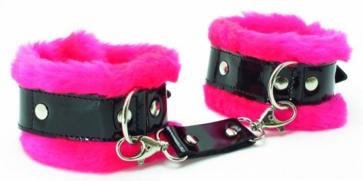 Розовые наручники с мехом BDSM Light - БДСМ Арсенал - купить с доставкой в Калининграде