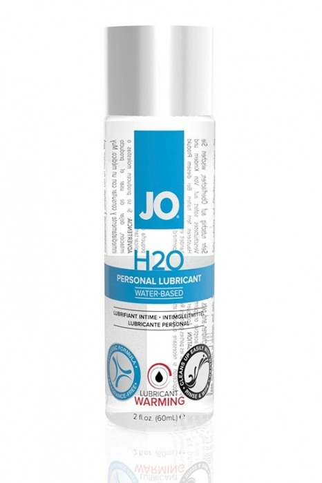 Возбуждающий лубрикант на водной основе JO Personal Lubricant H2O Warming - 60 мл. - System JO - купить с доставкой в Калининграде
