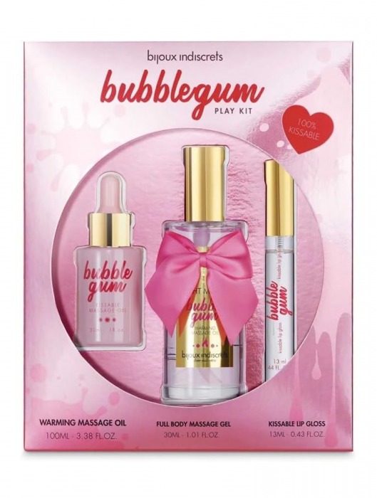Набор средств для массажа и ласк Bubblegum Play Kit - Bijoux Indiscrets - купить с доставкой в Калининграде