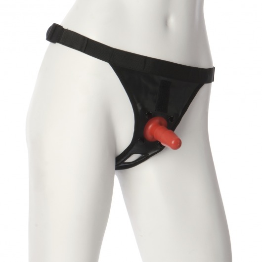Трусики со штырьком для фиксации насадок Ultra Harness with Plug - Doc Johnson - купить с доставкой в Калининграде