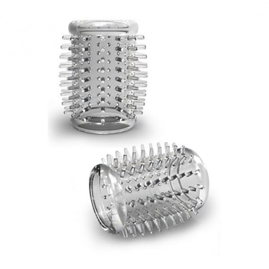 Прозрачная насадка с шипами STAY HARD COCK SLEEVE 01 CLEAR - Blush Novelties - в Калининграде купить с доставкой