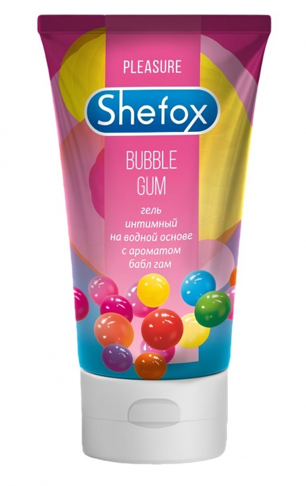 Интимная гель-смазка Shefox «Бабл гам» - 50 мл. - Shefox - купить с доставкой в Калининграде