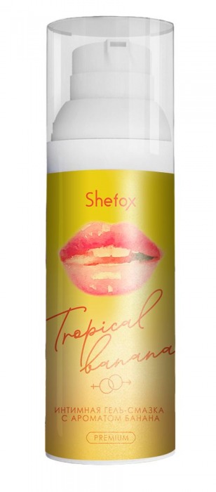 Интимная гель-смазка Shefox Premium «Тропический банан» - 50 мл. - Shefox - купить с доставкой в Калининграде