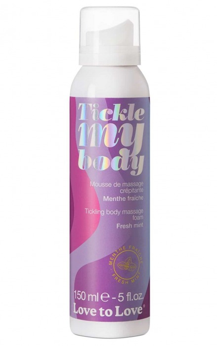 Массажная хрустящая пенка Tickle My Body Fresh Mint с ароматом мяты - 150 мл. - Love to Love - купить с доставкой в Калининграде