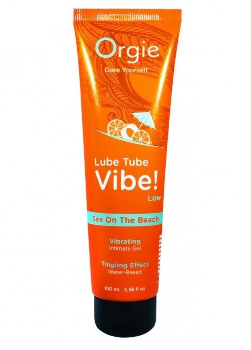 Гель с эффектом вибрации Lube Tube Vibe Low Sex On The Beach - 100 мл. - ORGIE - купить с доставкой в Калининграде