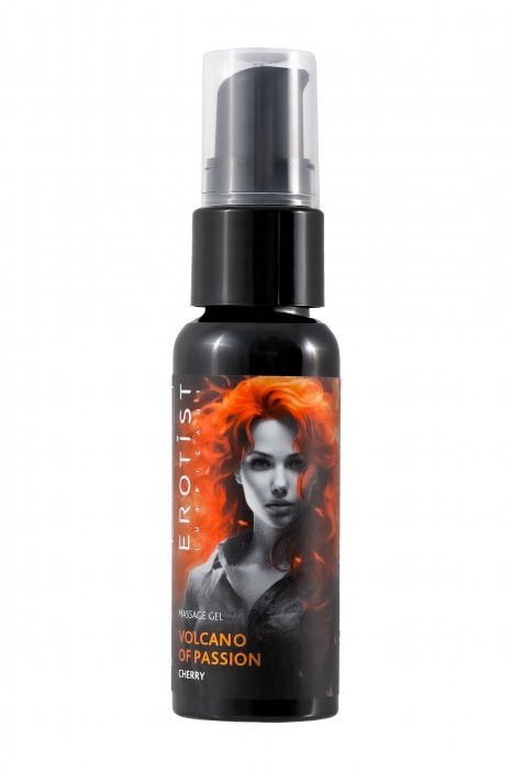Гель с эффектом вибрации Volcano Of Passion со вкусом вишни - 25 мл. - Erotist Lubricants - купить с доставкой в Калининграде
