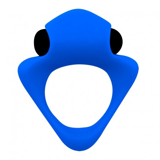 Синее эрекционное кольцо Wooomy Tribeс с вибрацией - Adrien Lastic - в Калининграде купить с доставкой