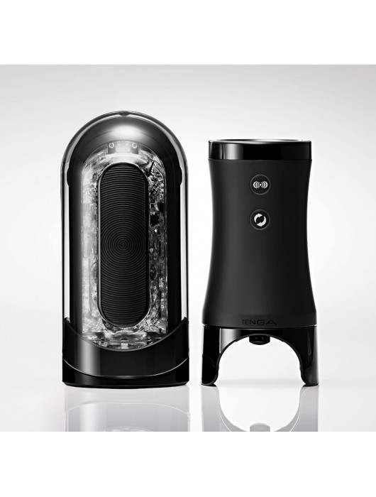 Набор Tenga Flip Zero Electronic Vibrotation: мастурбатор с вибрацией и устройство вращения - Tenga - в Калининграде купить с доставкой