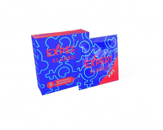 Презервативы увеличенного размера Expert Classic XXL - 3 шт. - Expert - купить с доставкой в Калининграде