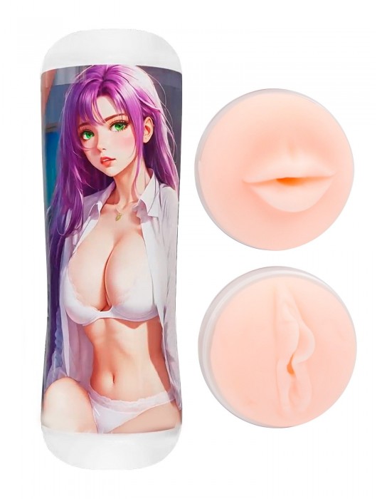 Двусторонний мастурбатор аниме - ротик и вагина - Tokyo Style - в Калининграде купить с доставкой
