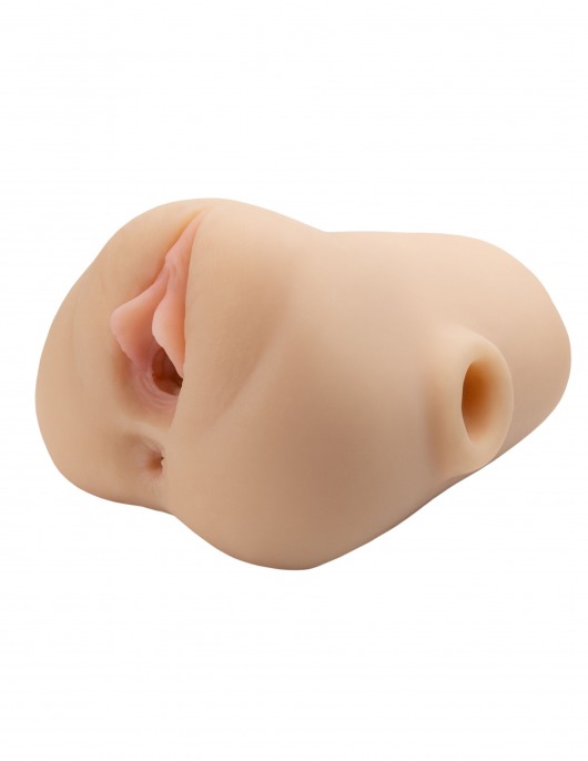 Телесный мастурбатор с вибрацией Double Pounder Vibrating Squeeze Stroker - Pipedream - в Калининграде купить с доставкой