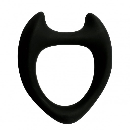 Черное эрекционное кольцо с рожками Wooomy Toro M - Adrien Lastic - в Калининграде купить с доставкой