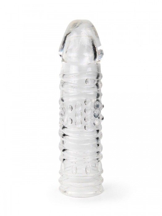 Прозрачная закрытая насадка на пенис - 17 см. - Sex Expert - в Калининграде купить с доставкой