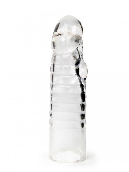 Прозрачная закрытая насадка на член - 15 см. - Sex Expert - в Калининграде купить с доставкой
